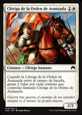 Clériga de la Orden de Avanzada / Cleric of the Forward Order