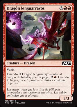 Dragón lenguarrayos / Sparktongue Dragon