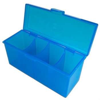 Blackfire - Caja de plastico de 4 apartados - Azul