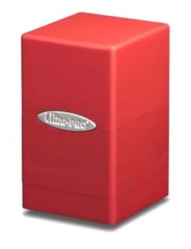Ultra Pro - Deck Box Satin Tower Rojo