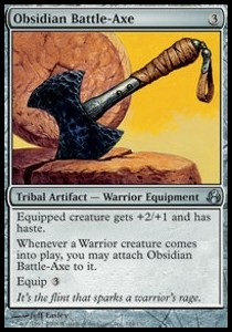Hacha de batalla de obsidiana / Obsidian Battle-Axe