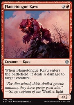 Kavu lengua de fuego / Flametongue Kavu