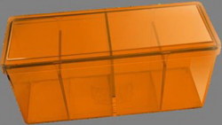 Dragon Shield - Caja acrilica naranja para 4 decks