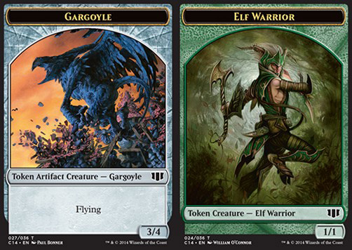 Token gargola / Guerrero elfo / Gargoyle / Elf Warrior Token