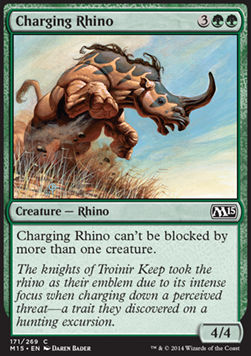 Rinoceronte en carga / Charging Rhino