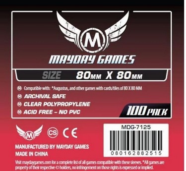 Mayday: Square Card Sleeves - Medium 80x80mm (100)